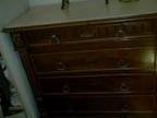 C19th French Walnut Four Drawer Chest;  French Walnut 4....